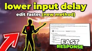 🔧HOW TO REDUCE INPUT DELAY IN FORTNITE CHAPTER 6🔥 (FAST RESPONSE & ZERO DELAY)