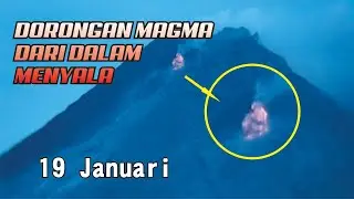 🚨 terlihat jelas luncuran lava pijar dari puncak merapi | merapi terkini  timelapse