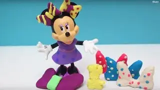 Play-Doh modeling Minnie Mouse.  Fun for kids