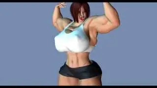 Muscle Girl - Inflation - now with added muscles