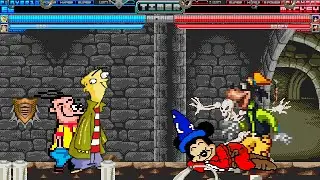 Mugen #79: Ed & Eddy vs Mickey Mouse & Goofy
