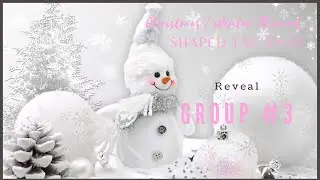 CHRISTMAS WINTER THEME SHAPED TAG SWAP | REVEAL | GROUP #3