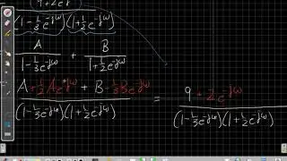 Inverse Discrete-Time Fourier Transform using Partial Fractions