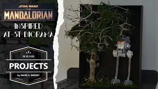 Star Wars The Mandalorian Inspired AT-ST Diorama