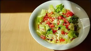 Pomegranate & Lettuce Salad | Tomato with Pomegranate Molasses Dressing | Middle eastern Salad