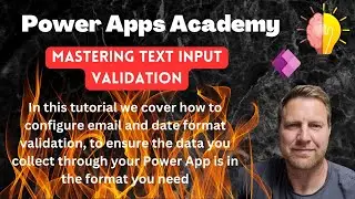🔍✅ Mastering Text Validation in Power Apps! 🚀 Email & Date Input Made Easy! 🔍✅
