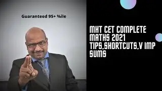 Complete mathematics  for mht cet 2021 most imp sums videos coming on 17th & 18th september 2021