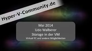Storage  in der VM