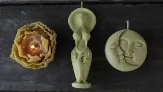 Фигурная свеча из пчелиного воска своими руками