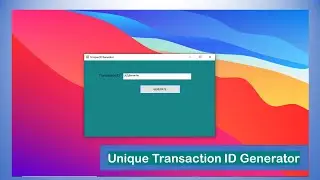 How to Generate a Unique Transaction ID in C#