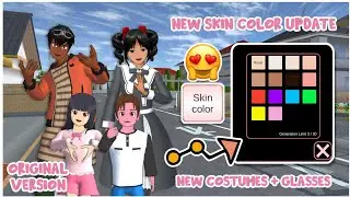 New Skin Color Update! 😱 New Costumes and Accessories • Original Version • Sakura School Simulator