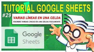 Google Sheets ✅  Escribir VARIAS LINEAS de texto en una CELDA