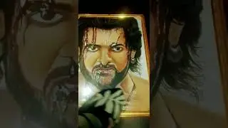 ||Canvas Bahubali Painting || 🔥🔥🚩🚩 || #shorts #youtubeshorts #bahubali @MrBeast @MRINDIANHACKER