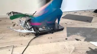 High heels crush laptop 2