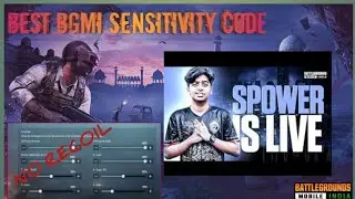 🎯Spower 2.0 update best bgmi settings sensitivity control code pubg mobile