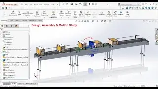 Carton rotating using proximity sensor and star wheel conveyor solidworks tutorial