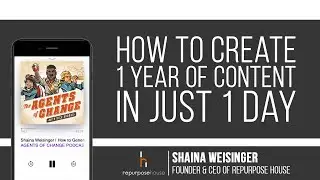 How To Create 1 Year Of Content In Just 1 Day