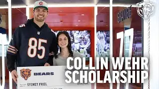 Cole Kmet surprises 2024 Collin Wehr Scholarship Winner