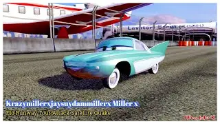 Cars 2 The Video Game | Flo - Attack mode (Satellite Quake) | Runway Tour