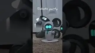 Mini pet robots party #loona #loonapetrobot #emo #emorobot #vector #vectorrobot #eilik #eilikrobot