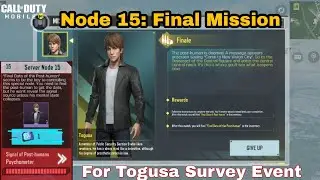 Node 15: Final Mission in Togusa Survey Event Cod Mobile