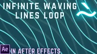 Free Infinite Waving Lines Loop Background In After Effects | Check Description For Link