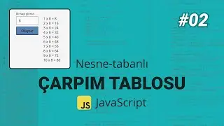 Çarpım Tablosu Projesi (JavaScript)
