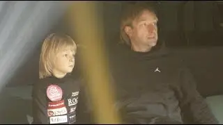 Александр Плющенко тренируется под руководством своего отца. Разминка на льду и футбол