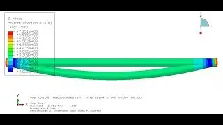 Abaqus Tutorial #2b - Stress and deflection analysis in beam (Uniformly distributed load UDL)