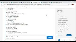Automate Case Management service cloud trail heads