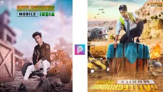 New Battleground Mobile India Photo Editing Tutorial in PicsArt 2021 - SK EDITZ