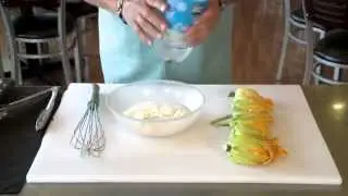 Cooking with Chef Lalanne Stuffed Zucchini Blossoms