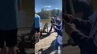 Pedal boat sinks