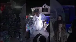Giant Polar Bear on hire recently with Airmax Events and Airmax Inflatables