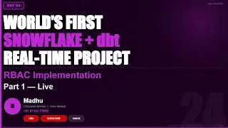 RBAC Implementation Part 1 Live in Snowflake | Time Variant 
