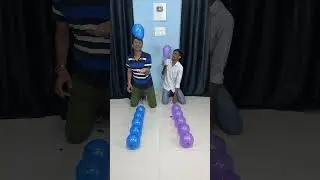 Who Win Pop Balloon Challenge #shorts