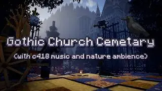 🏰It's quiet here...🐦‍⬛(Aaron Cherof/Lena Raine Minecraft music) |Gothic Dark Academia Ambience|