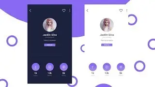 How to make A Good Looking Profile Page Concept UI Design With Dark and Lite mode