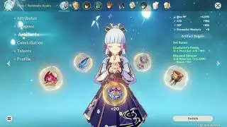 Ayaka Gameplay - Court of Flowing Sand Domain | Genshin Impact 2.0