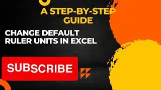 Change default ruler units in Excel 2013