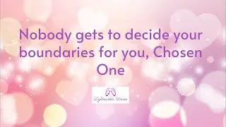 Nobody gets to decide your boundaries for you, empath HSP God's Chosen One! 🌸