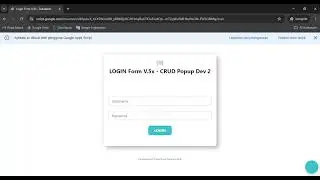 Google Apps Script - Login V.5x DEV 2 - CRUD Datatable | CRUD Popup | Responsive (Demo 2)