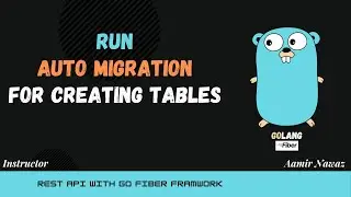 8 - Run Auto Migration for creating tables  (go Sales API)