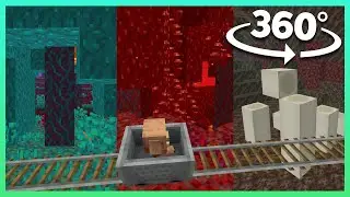 Nether Adventure - 360° Minecraft Roller Coaster [VR] 4K 60FPS Video