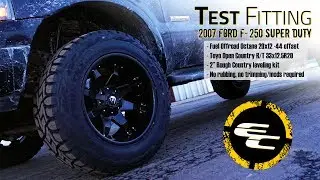 Test Fitting - Leveled 2007 Ford F-250 w/ 20