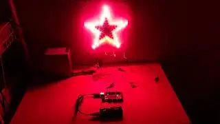 DIY Chrismas Star - Fading Red Lights