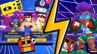 DESBLOQUEANDO EL BRAWL PASS Y JUGANDO CON ROSA COMANDANTE