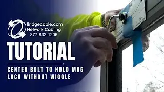 Door Access Control Training - Center Bolt to hold Mag Lock without a wiggle BridgeCable.com WASHER