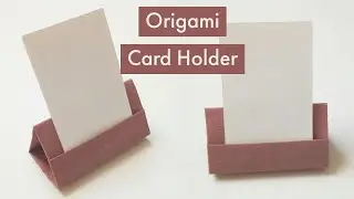 Easy Origami Card Holder | DIY Place Card Holder | Easy Card Stand #origami #cardholder