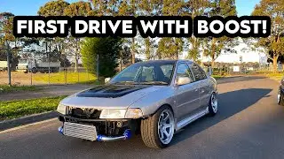 BUDGET EVO FIRST DRIVE WITH BOOST! (4G93 SOHC TURBO)